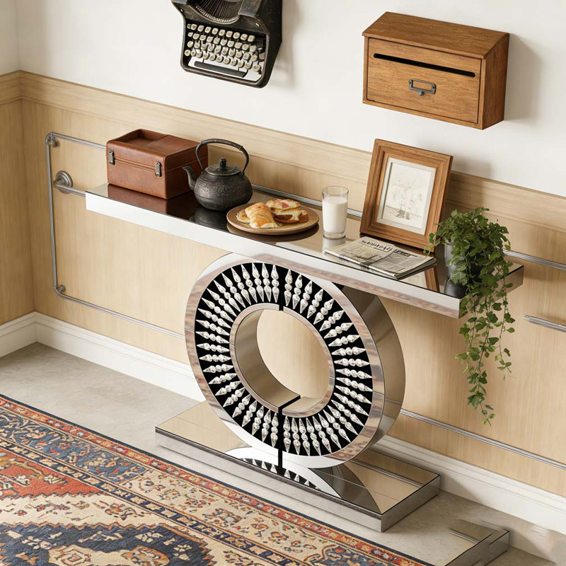 Table console avec miroir et miroir