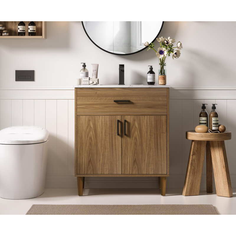 Meuble-lavabo simple de 30 po Chandler, Noyer brun
