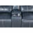 Stanwicke Blue Motion Reclining Loveseat With Console