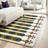 Boho Striped Area Rug, Bohemian Style Geometric Pattern Floor Mat, Soft Fluffy Non-Slip Washable for Living Room, Bedroom, Hallway, Home Decor and Accessories-158946672