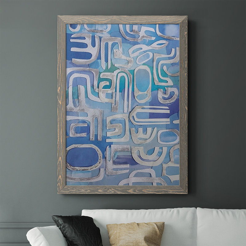 Shakia Siesta Key, peinture sur toile encadrée, gris, H 43,5 po x l 31,5 po x P 1 po