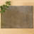 Decozen Golden PVC Placemats Set of 6 Heat-Resistant Table Protectors for Christmas Dining Decor