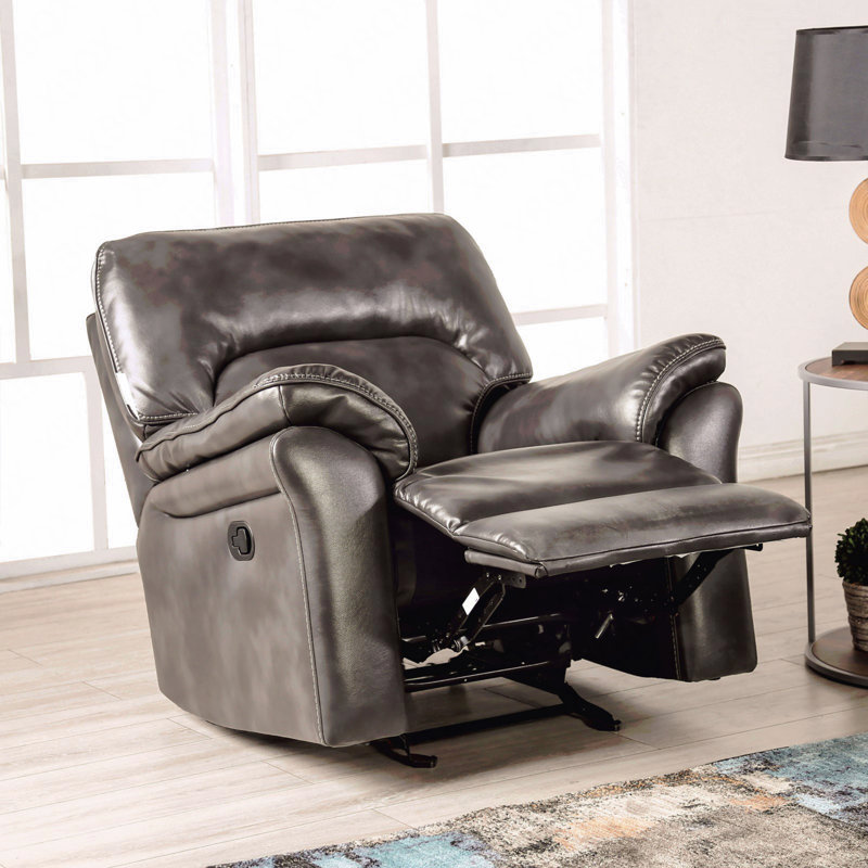 Fauteuil inclinable et oscillant gris foncé