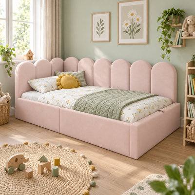 Upholstered Hydraulic Storage Bed