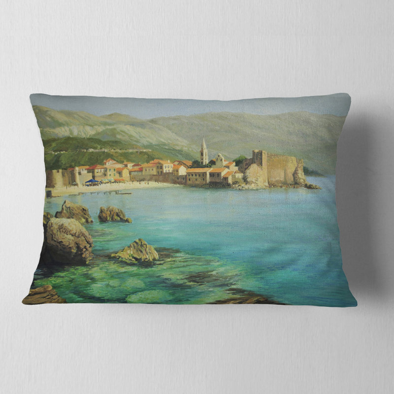 Coussin lombaire peinture près de Old Budva