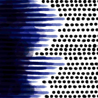 «Dots and Lines», impression sur toile tendue