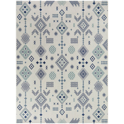 Tapis intérieur / extérieur bleu Ignacy