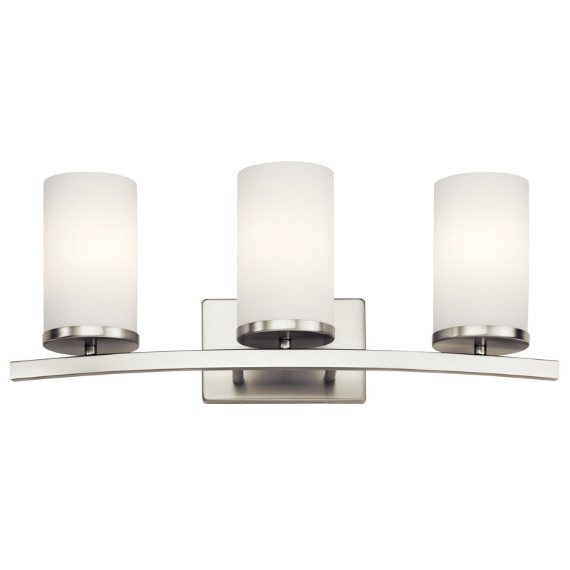 Crosby 3 - Light Dimmable Vanity Light, Brushed Nickel