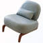 Chaise d'appoint rembourrée avec pieds en bois-130040398-130040396