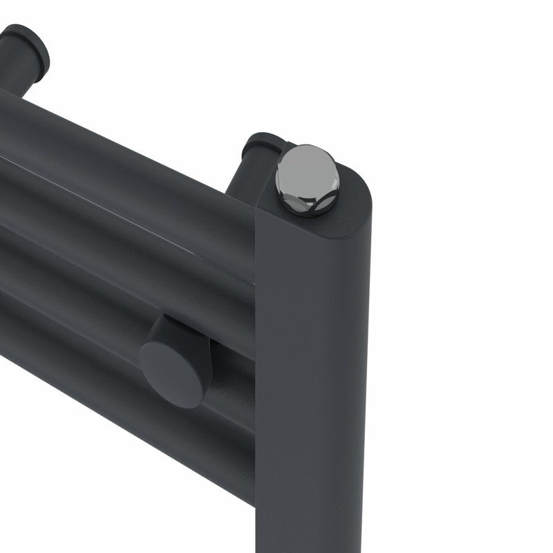 Shannen Straight Towel Rail Heated Towel Rails, 140cm H x 30cm W x 3cm D, Anthracite