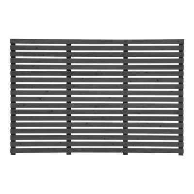 Sadiyah 180 cm W Solid Wood Fence Panels Fencing with 1 Panel(s) Included