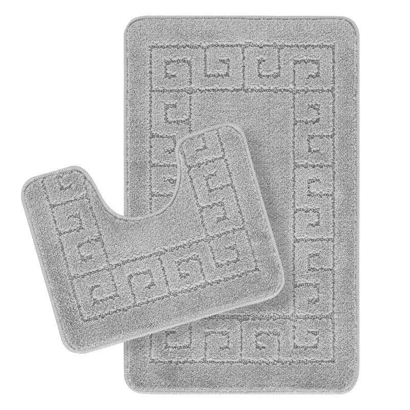 Machine Woven Light Grey Rug