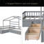 Lit plateforme simple avec trois tiroirs de rangement-792777469