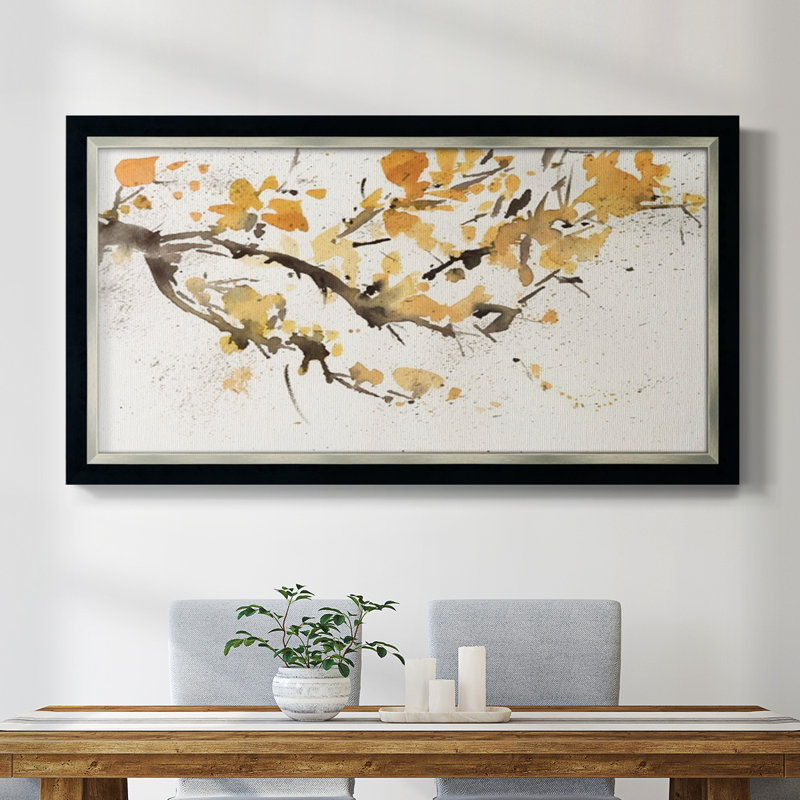 Watercolor Tree Branch I - Reproduction de photo sur toile simple, H 29 po x l 53 po x P 2,5 po
