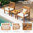 Rikako Acacia Wood 2 - Person Patio Conversation Set with Cushions-1155324513