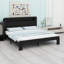 Structure de lit plateforme avec tête de lit à DEL avec rangement et 2 USB, grand rangement sous le lit-1503563355-1503563353