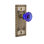 Craftsman Plate with Crystal Cobalt Door Knob