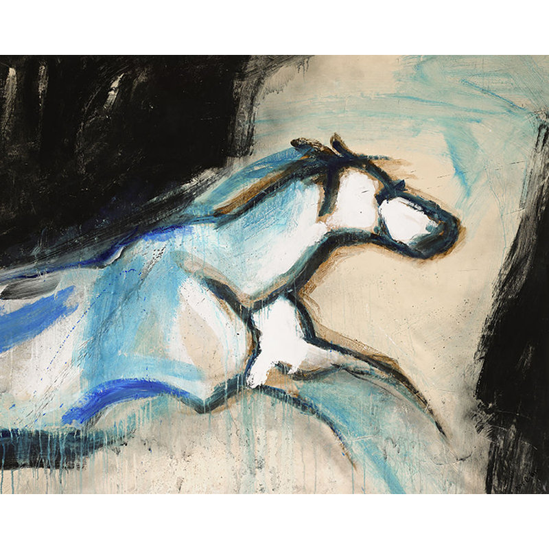 Silent Breakthrough Print by Chelsea Art Studio, 24" H x 30" W x 1.5" D, Brush Gel