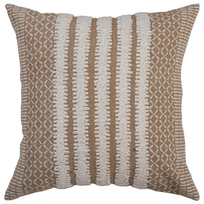 100% Cotton Filled Throw Pillow