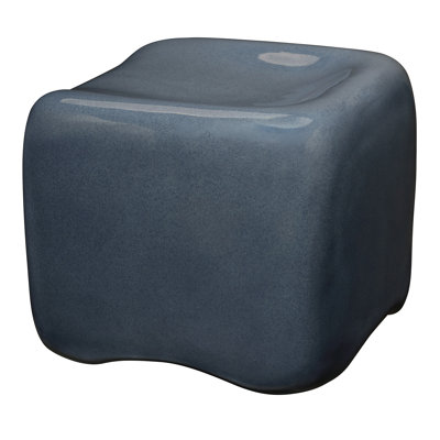 Cushion Concrete Stool, Cream
