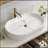 38.2"Floating Bathroom Storage Vanity With Oval Ceramic Sink