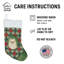 Chaussette de Noël crème Pomeranian Christmas PoinsettIas