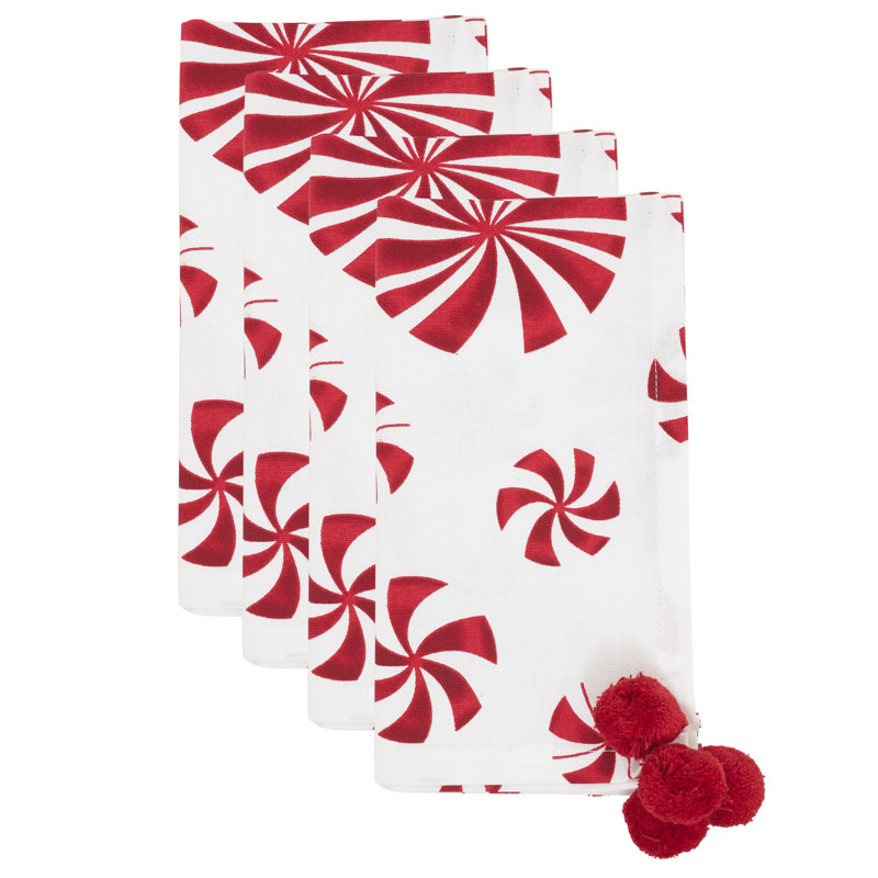 Serviette Peppermints (ensemble de 4)