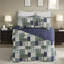 Ensemble de literie réversible rustique, mélange de coton en microfibre, très grand / très grand californien, conception inspirée du style chalet pour la maison