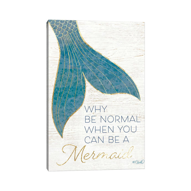 Pourquoi être normal? par Kate Sherrill - impression d'art graphique, Toile tendue, Pas de tapis