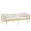 174cm Velvet Convertible Sofa-233837483