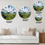 Un petit village dans la jungle - horloge murale-1249977423