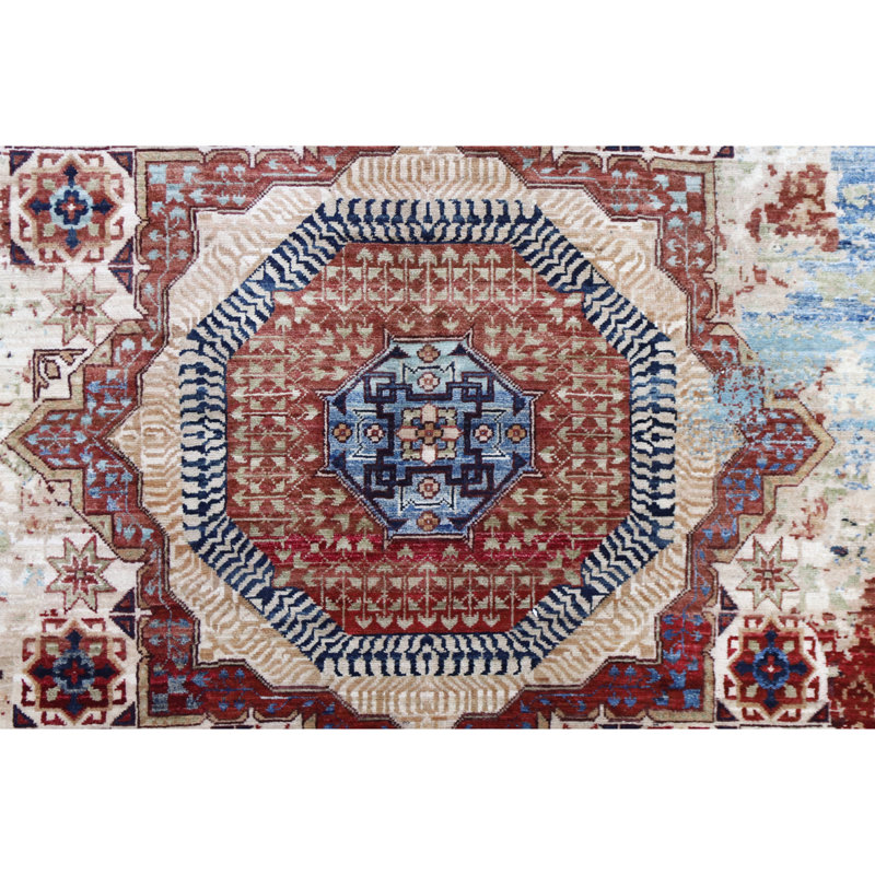 Tapis multicolore de haute qualité noué à la main