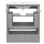 Ensemble de meuble-lavabo 30 po avec lavabo, armoire de salle de bain multifonctionnelle avec portes et tiroir, structure solide et panneau de fibres à densité moyenne-115672390-115672392