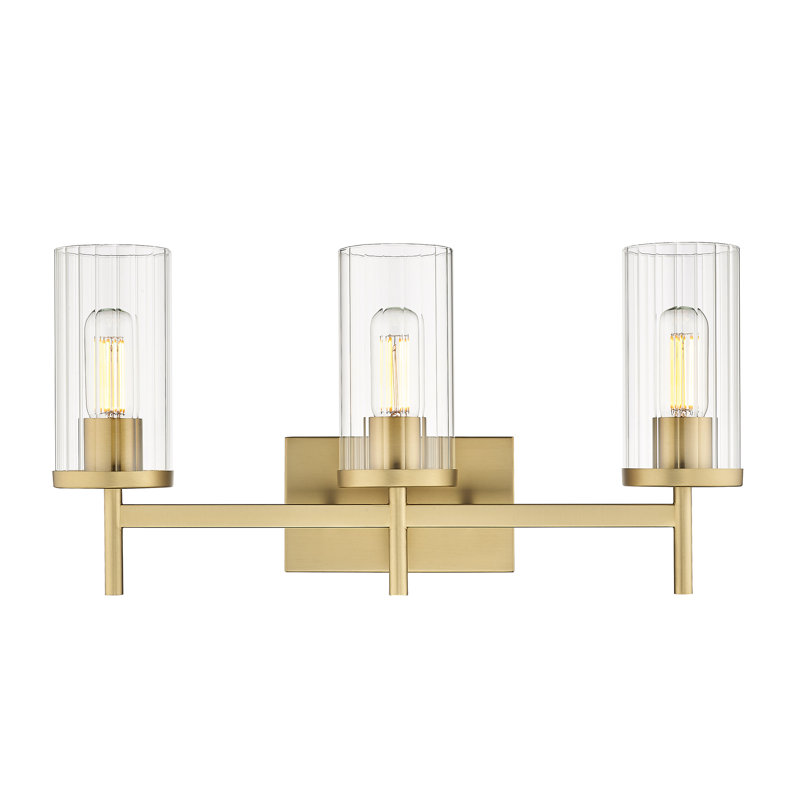 Bertelli Dimmable Vanity Light, 3, Brushed Champagne Bronze