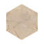 Marbre hexagonal jaune or beige, marbre naturel, pour mur, finition texturée FS, marbre cannelé 3D, pierre naturelle, marbre véritable, marbre véritable, 1 boîte de 12 pièces