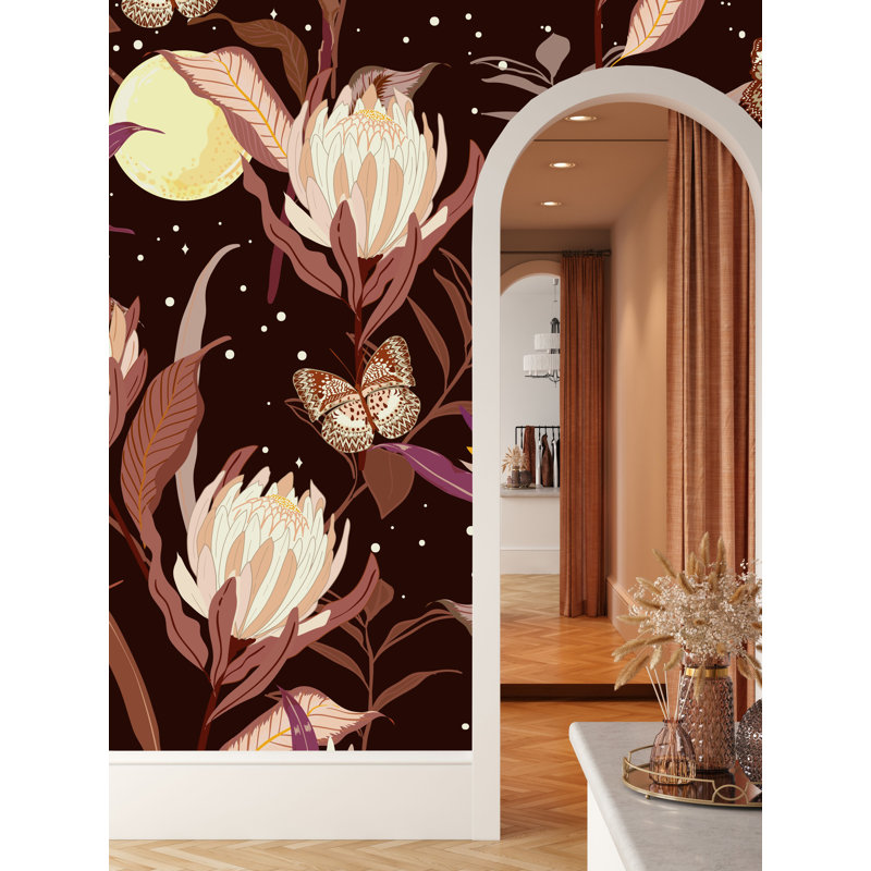 Murale florale, L 100 po x L 100 po