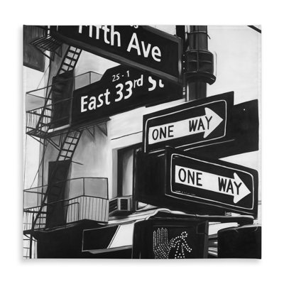 New York City Signs Tablecloth - Indoor/Outdoor Home Decor