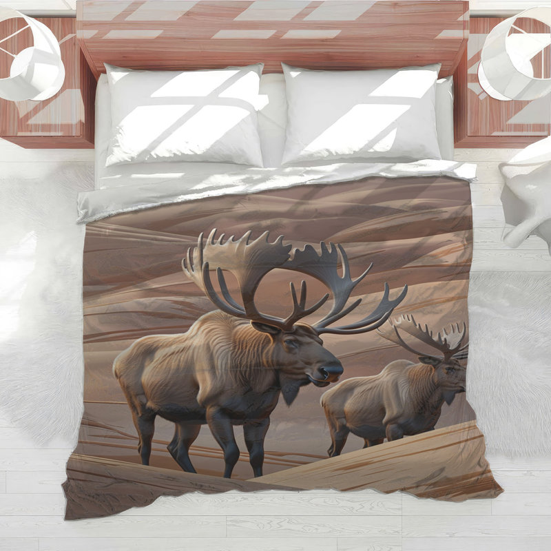 Édredon Two Majestic Moose, Grand lit
