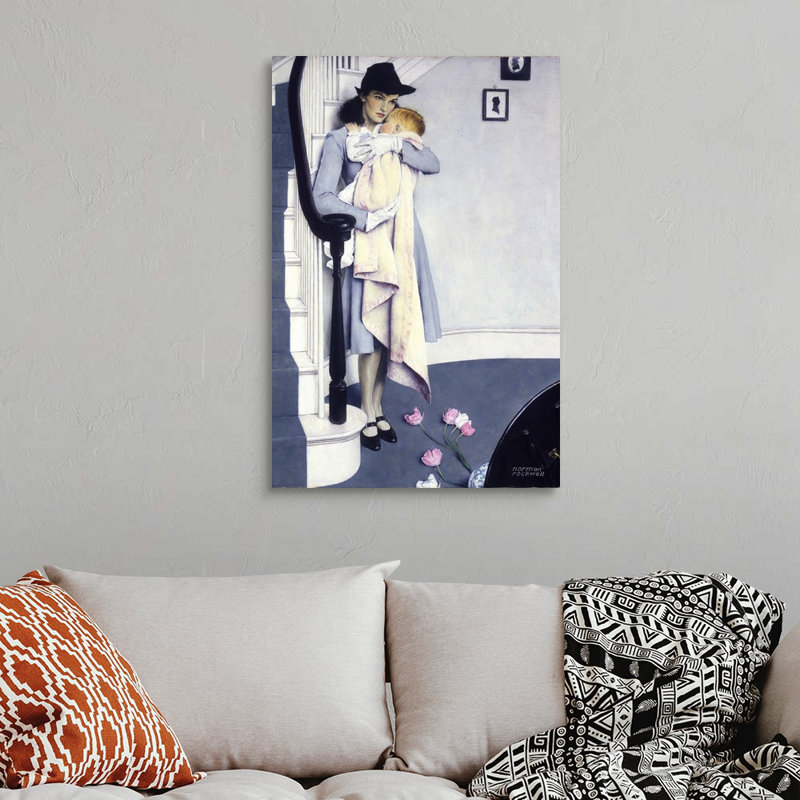 Art mural sur toile Norman Rockwell, H 36 po x l 24 po x P 1,25 po, Toile tendue