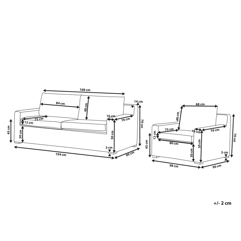 Miriana 4 Seater Rattan Sofa Set