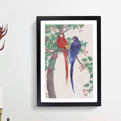 Two Parrots by Ohara Koson - Picture Frame Painting Print