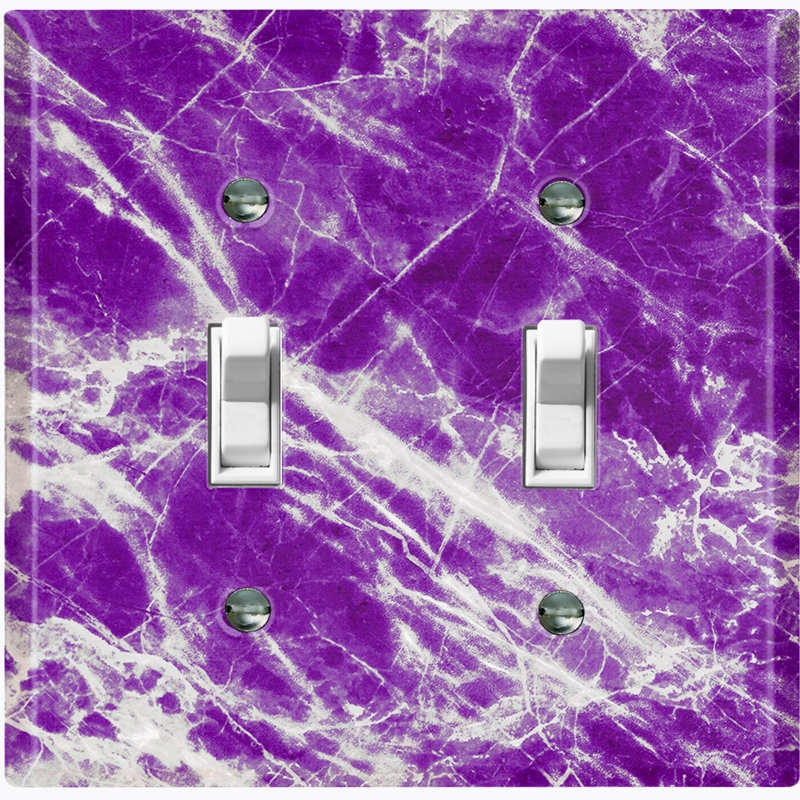 Patterned 2 - Gang Toggle Light Switch Standard Wall Plate