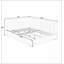 Structure de lit rembourrée capitonnée avec dossier et accoudoirs, bois d'eucalyptus durable pour une stabilité et un confort accrus-307074697
