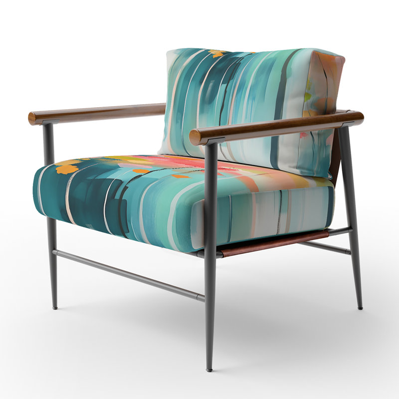 Chaise d'appoint Forest, Brown Round Arms