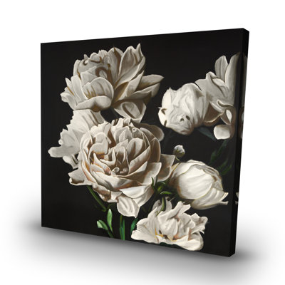 peonies - 32"x32" art on canvas