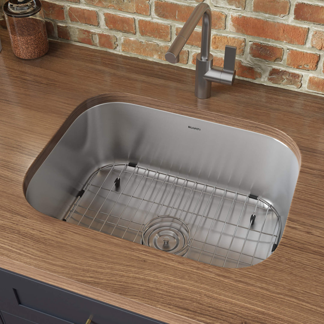 Ruvati Bar Prep Sink Undermount 16 Gauge Stainless Steel Ruvati 