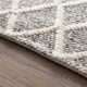 Russo Geometric Handmade Flatweave Ivory/Black Area Rug
