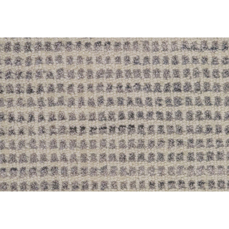 Tapis gris de haute qualité noué à la main