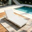 Chaise longue d'extérieur moderne en bois massif - Chaise longue inclinable réglable pour patio-339424891
