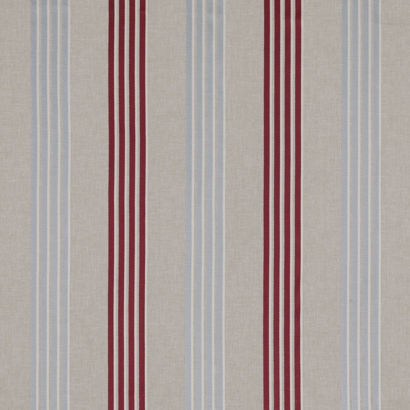 Richmond Wensley Fabric, Raspberry/Duckegg
